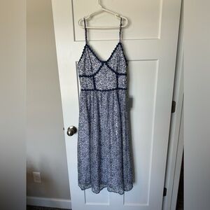 NSR Blue Lace Midi Dress (Small) NWT